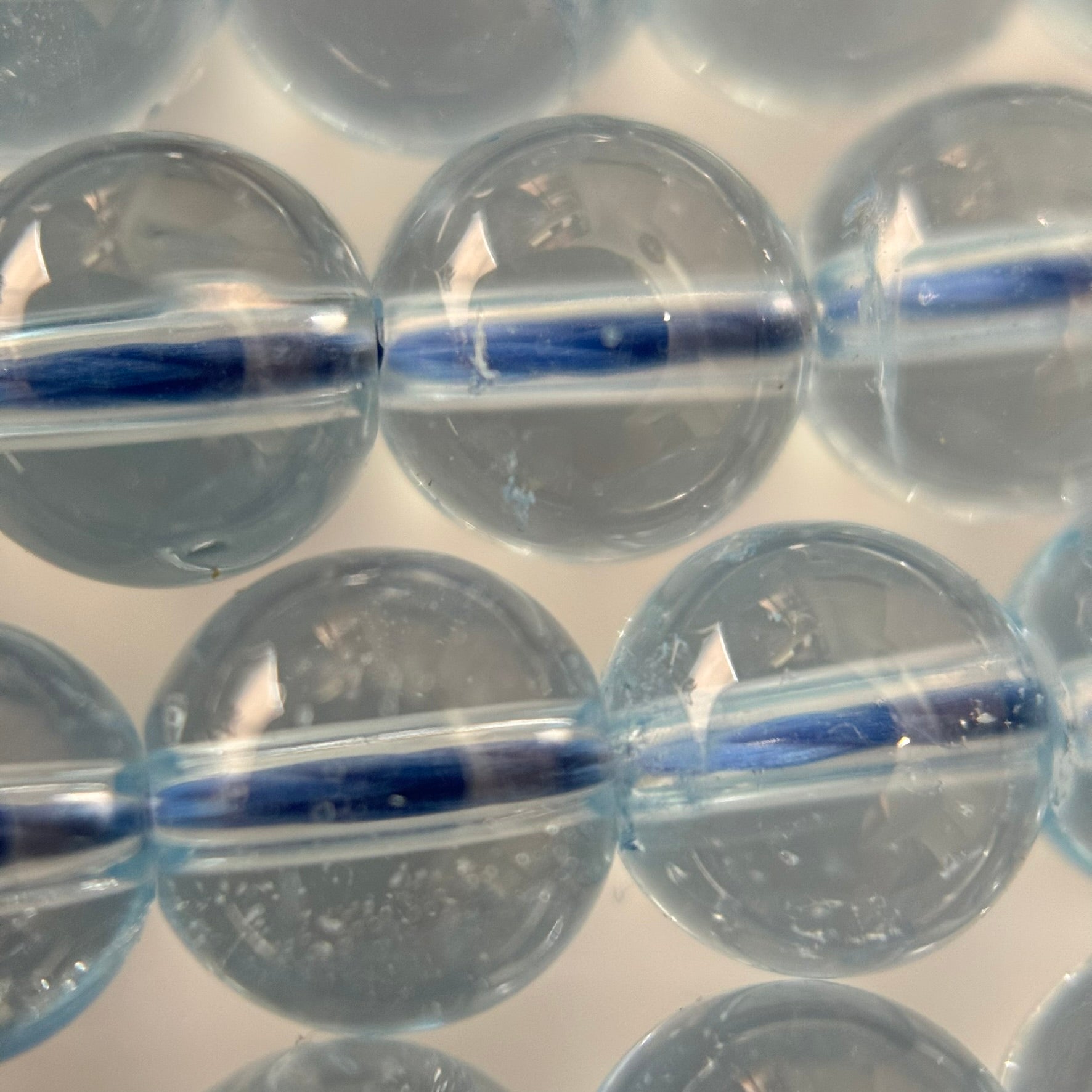 Blue Topaz AAAA Polished Round Beads image 3