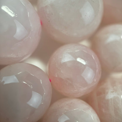 Rose Quartz Polished  Round Beads image 7