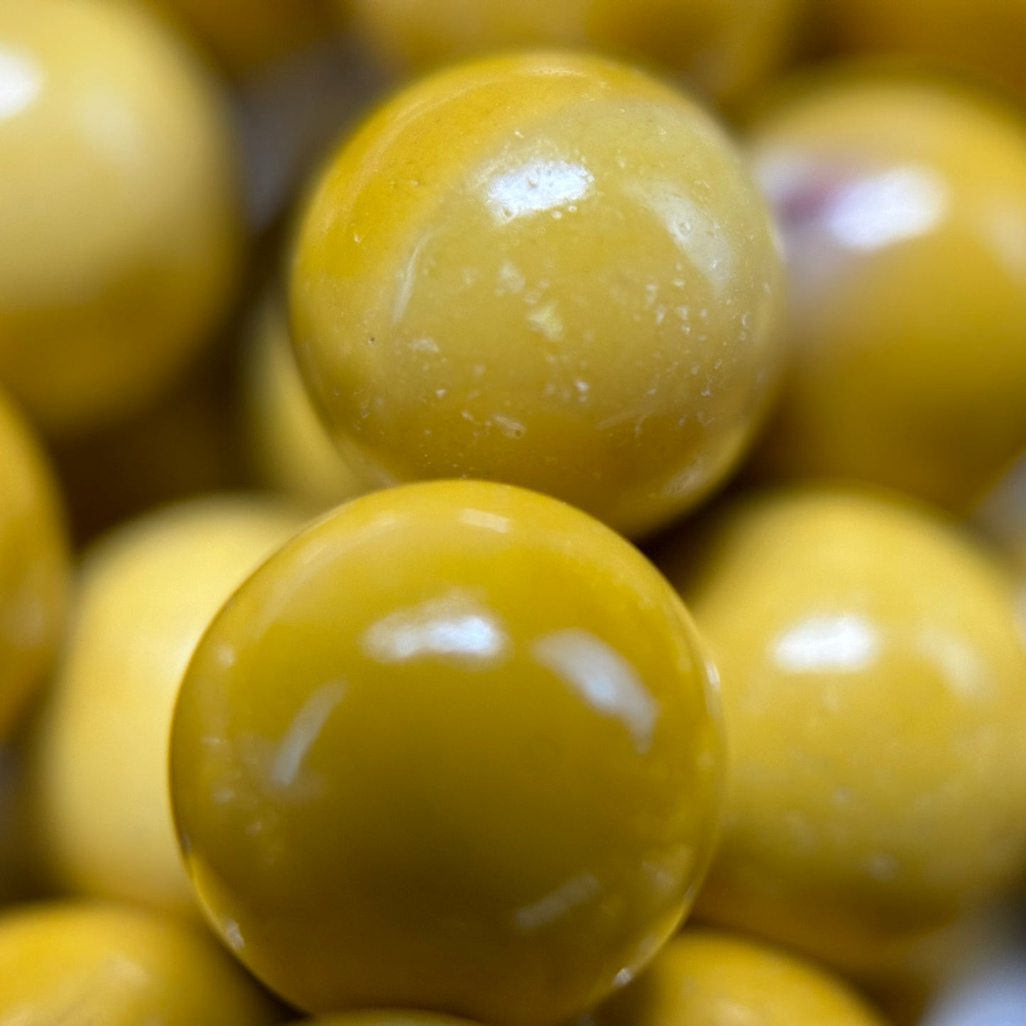 Yellow Mookaite Polished Round Beads image 3