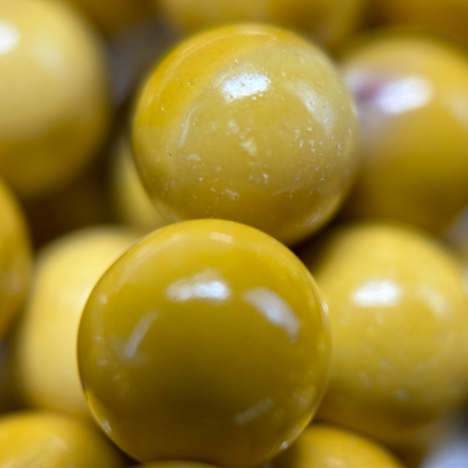 Yellow Mookaite Polished Round Beads image 3