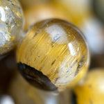 Quartz with Tiger's Eye Polished Round Beads image 9