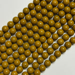 Yellow Mookaite Polished Round Beads image 9