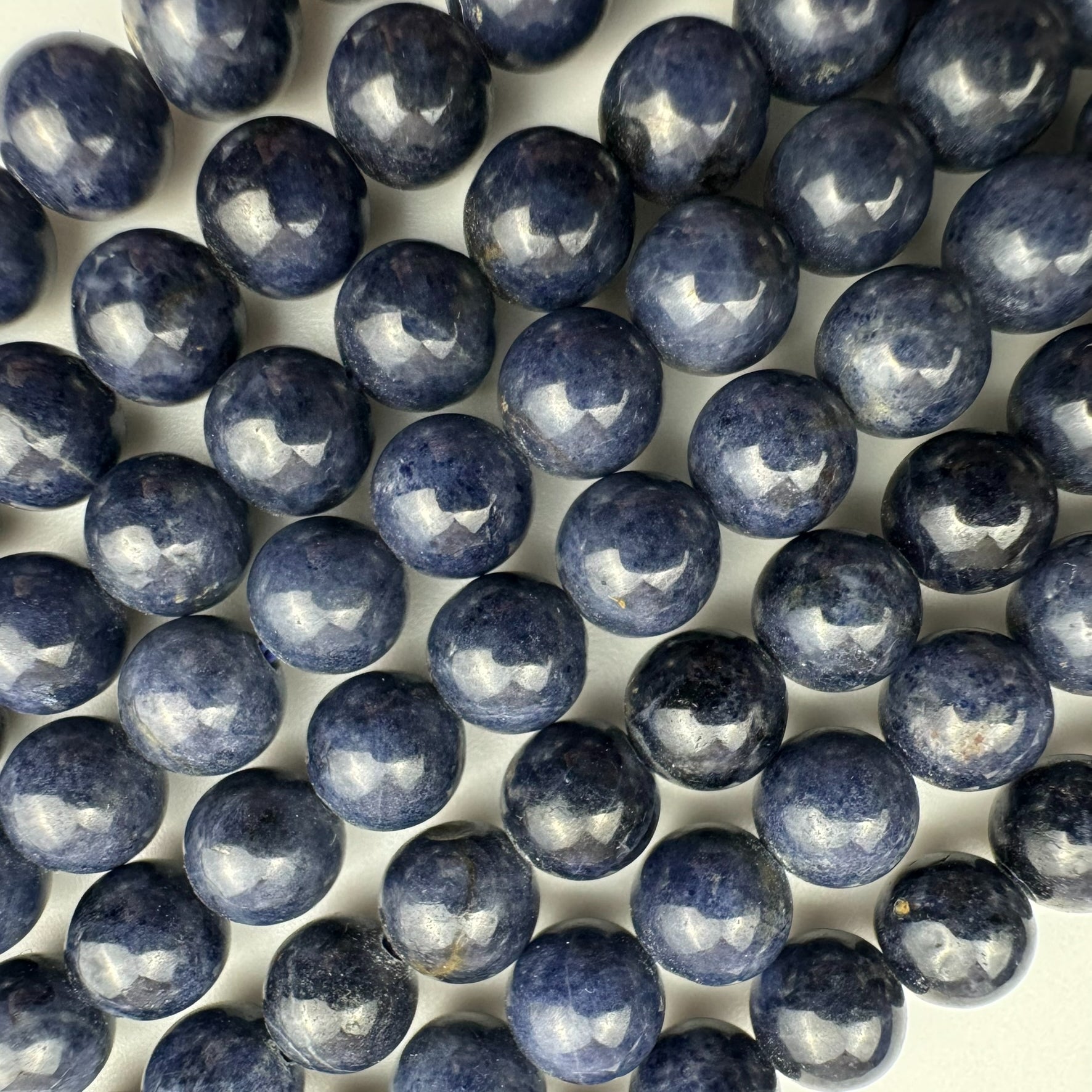 Blue Sapphire AAA Polished Round Beads  (7mm) image 3