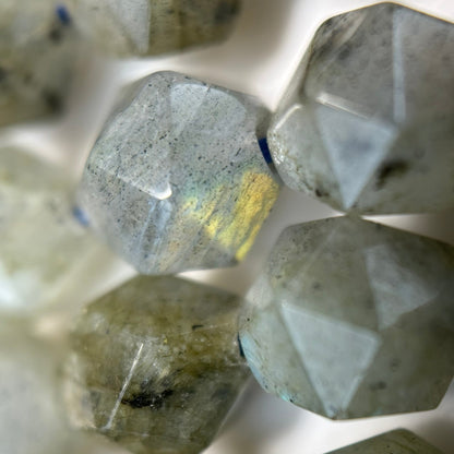 Labradorite Faceted Diamond Cut Beads image 4