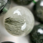 Green Rutilated Quartz Polish Round Beads image 7