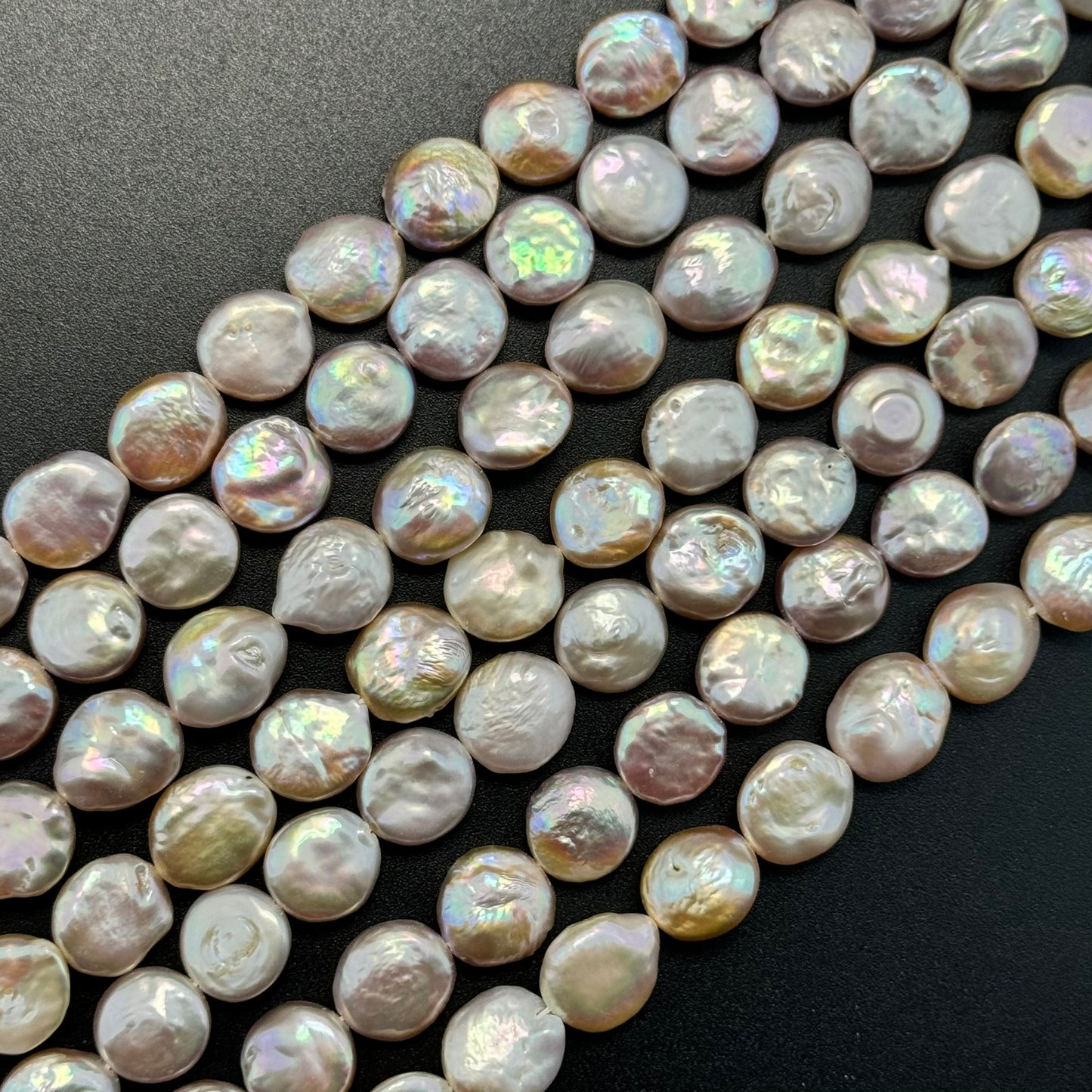 Pink Pearl Coin Shape - AA Quality image 3