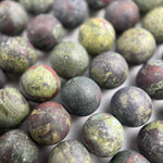 Dragon's Blood Jasper Frosted Round Beads image 3