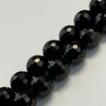 Jet Faceted Round Beads image 2