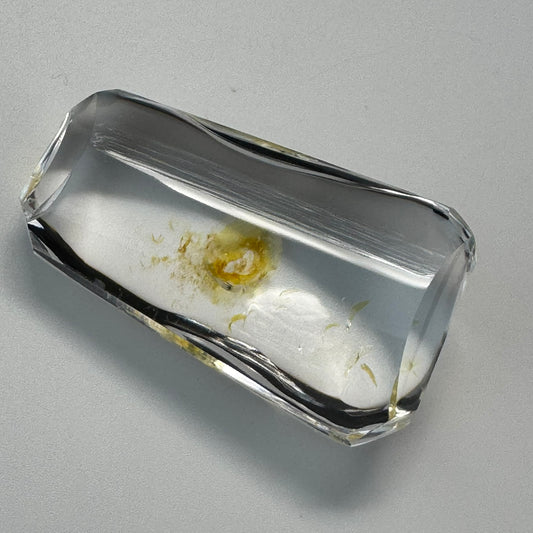 Cabochon Quartz with Citrine Inclusion image 0