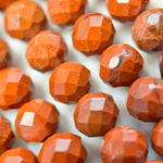 Red Jasper Faceted Round Beads image 5