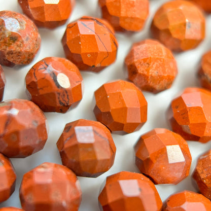 Red Jasper Faceted Round Beads image 5