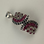 Ruby Sapphire Pendant in 925 Sterling Silver image 2