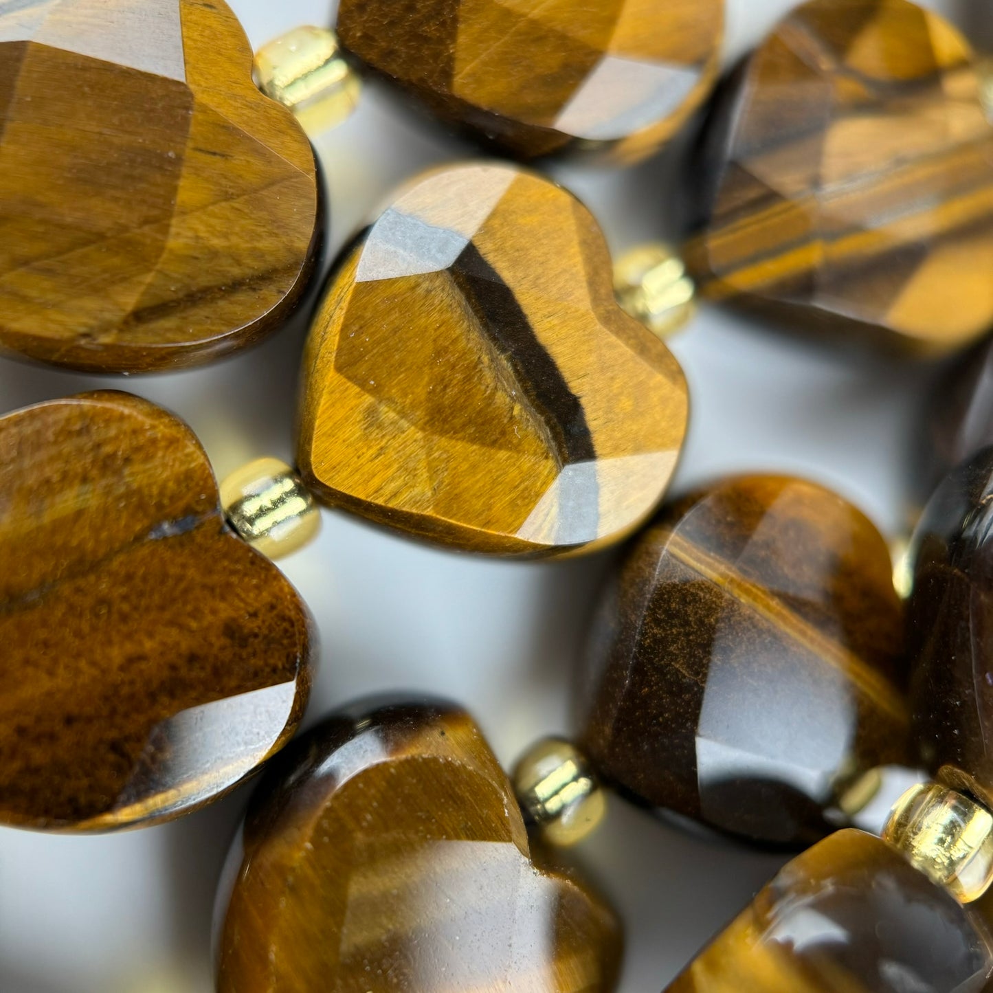 Tiger's Eye Faceted Heart 12ÃƒÆ’Ã†â€™Ãƒâ€ Ã¢â‚¬â„¢ÃƒÆ’Ã‚Â¢ÃƒÂ¢Ã¢â‚¬Å¡Ã‚Â¬ÃƒÂ¢Ã¢â€šÂ¬Ã‚Â12 mm Beads image 4