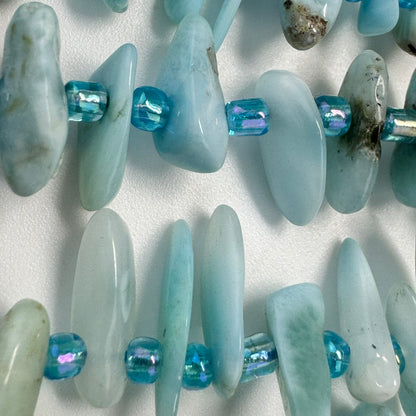 Larimar Blade Polished Beads image 5
