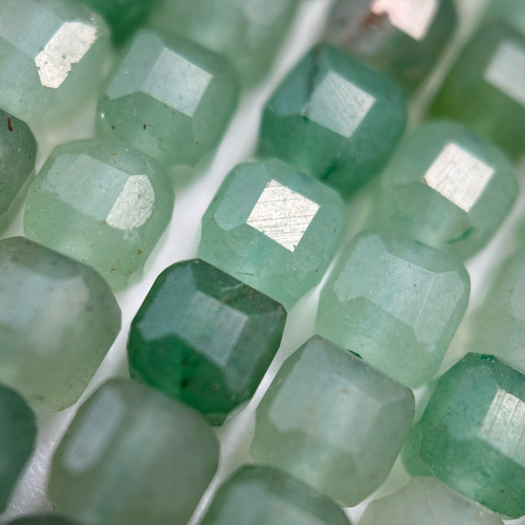 Aventurine Quartz Square Beads image 1