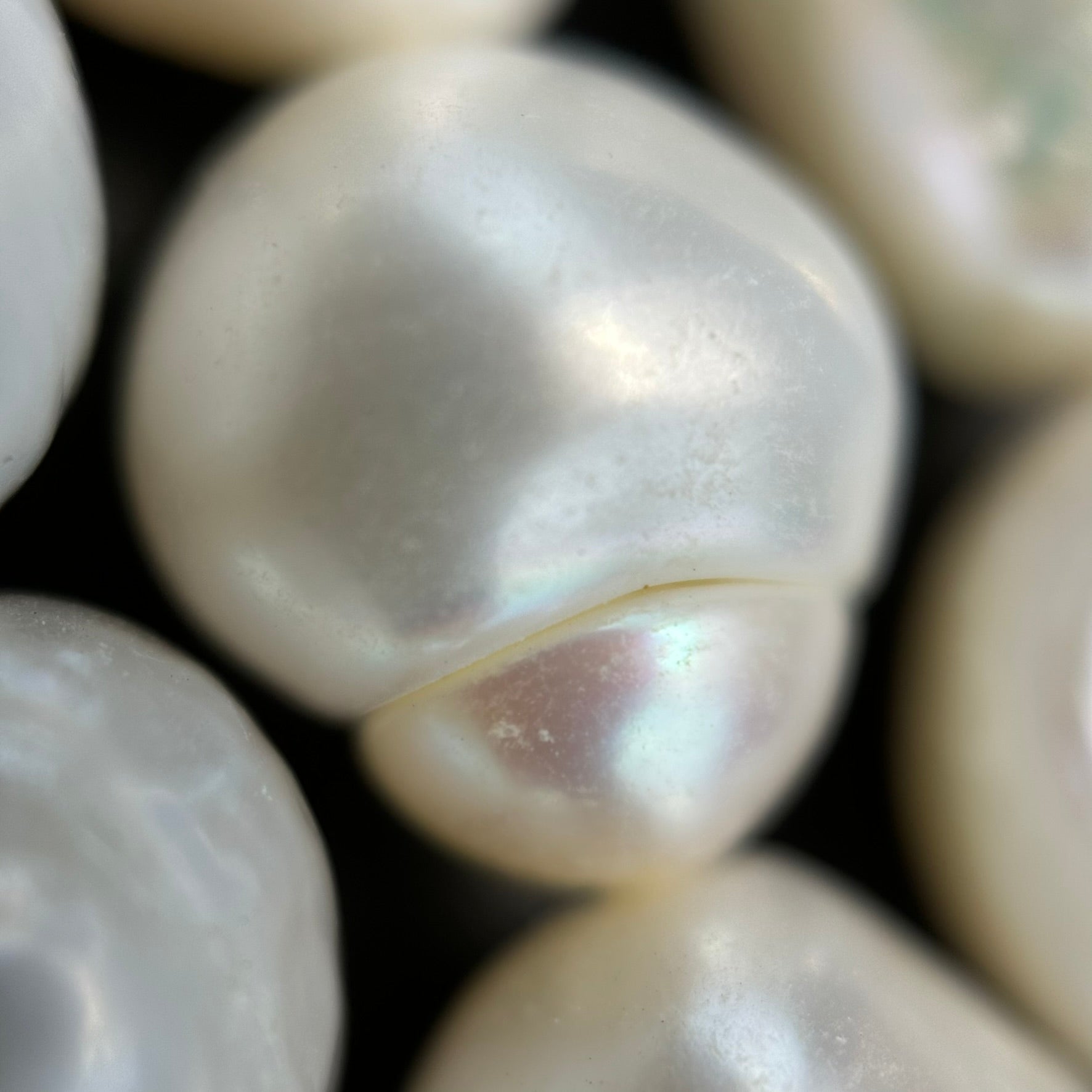 A White Potato Pearl  12x10mm image 1