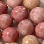Rhodonite Faceted Round Beads (A Quality) image 3