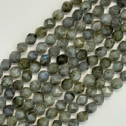 Labradorite Faceted Diamond Cut Beads image 0
