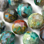 Chrysocolla Faceted Round Beads image 6