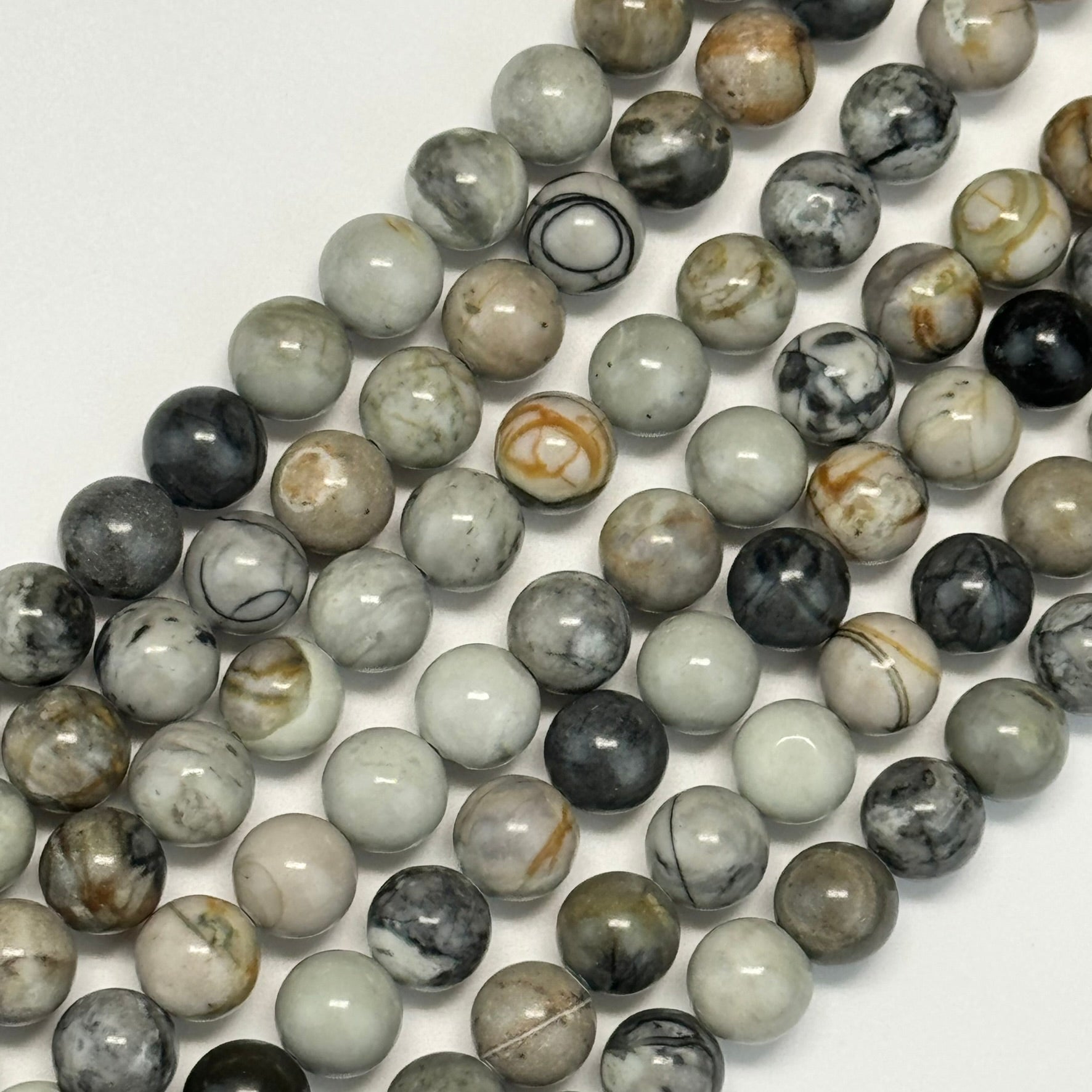 Picasso Jasper Polished Round Beads image 4