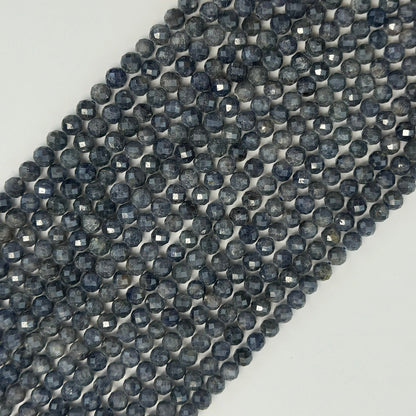 Natural Sapphire Faceted Round Beads image 10