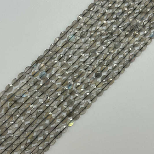 Labradorite Faceted Oval Beads (AA Quality)