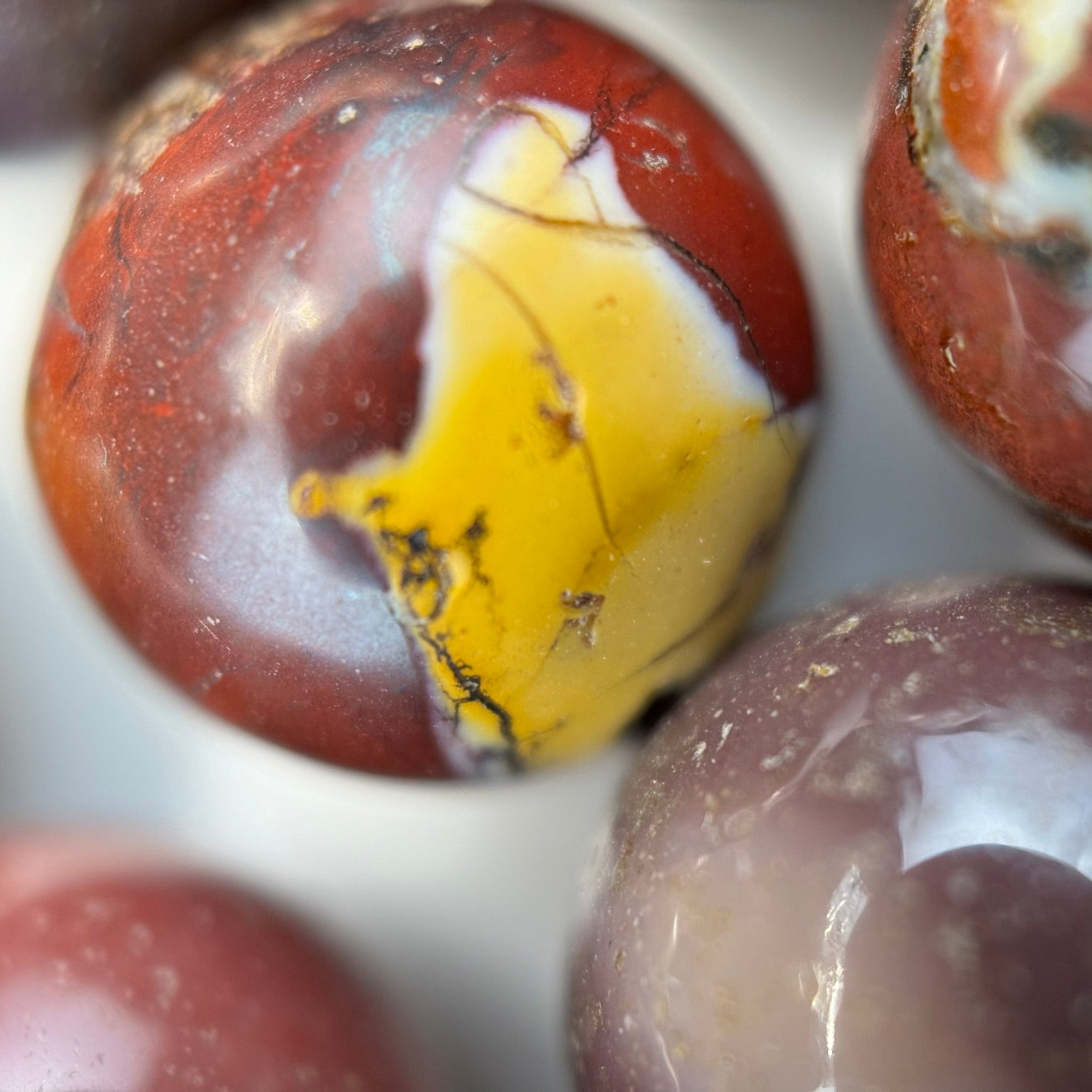 Mookaite Round Polished Beads image 2