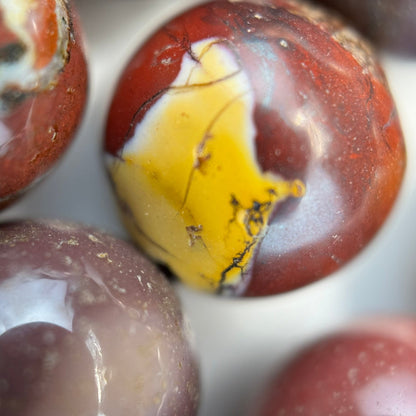 Mookaite Round Polished Beads image 2
