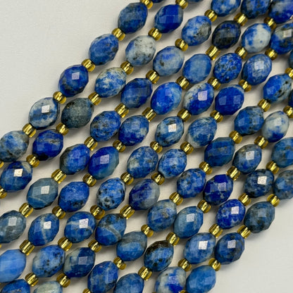 Lapis Lazuli Faceted Barrel 8 Beads image 0
