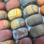 Red Polychrome Jasper Frosted Rondelle Beads image 5