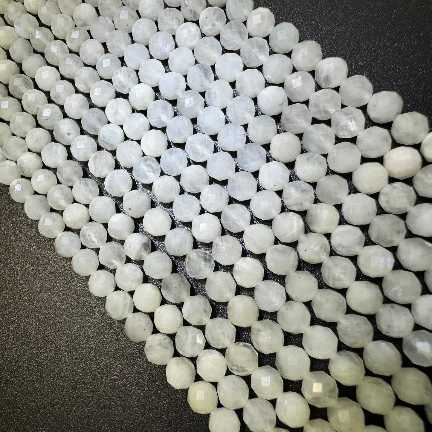 Rainbow Moonstone 6mm Facted Round Beads image 5