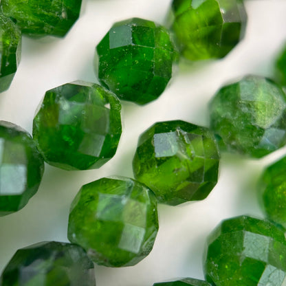 Diopside Faceted Round Beads (A & AA Quality) image 11