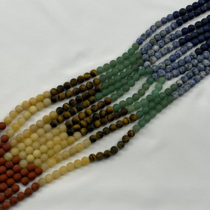 Chakra Frosted Round Beads image 3