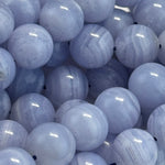 Blue Lace Agate AAA Round Polished Beads image 5