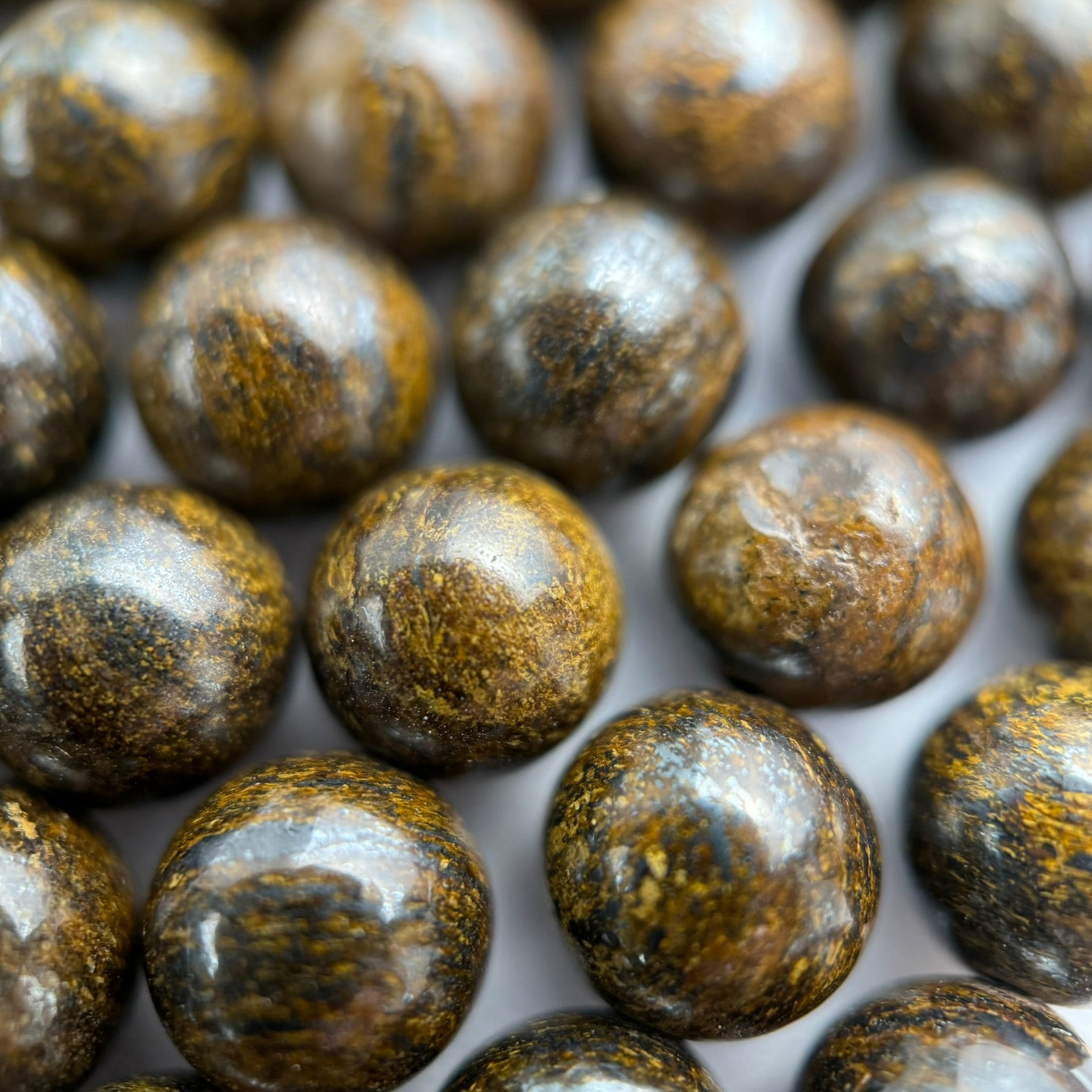 Bronzite Polished Round Beads image 2