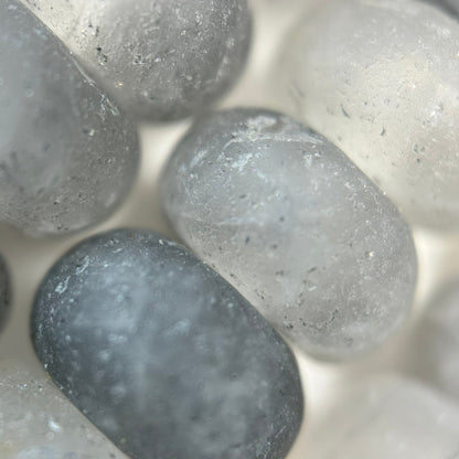 Green Ice Quartz Frosted Rondelle Beads image 1
