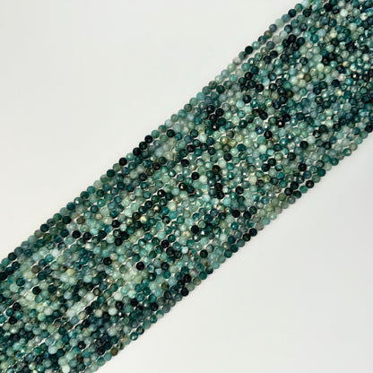 Blue Tourmaline Faceted Round Beads image 6