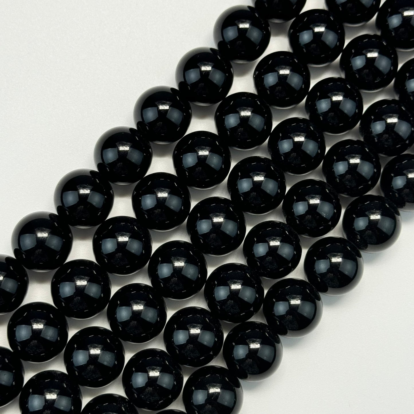Morion Polished Round Beads image 0
