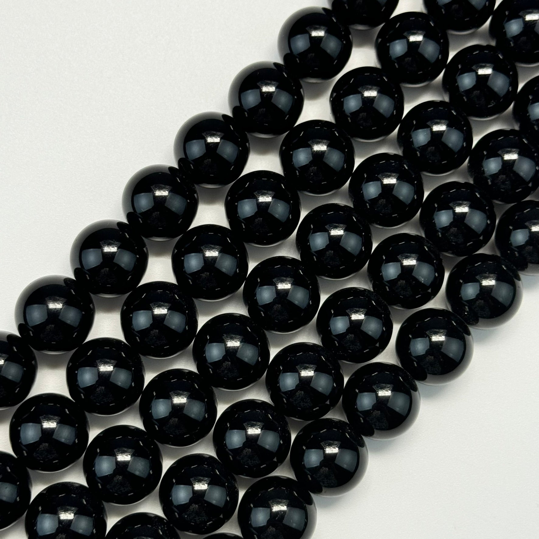 Morion Polished Round Beads image 0