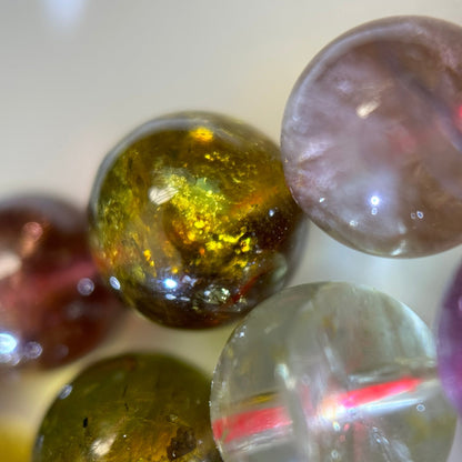 Tourmaline Polished Round Beads  - AA Quality image 1