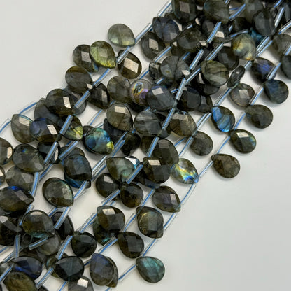 Labradorite Faceted Pear Shape Beads image 0
