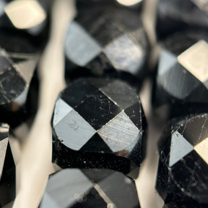 Black Tourmaline Square Beads image 1