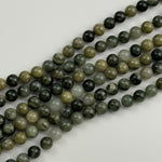 Green Tornado Quartz Polished  Round Beads image 2