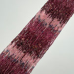 Ruby and Sapphire Faceted Round Beads image 2