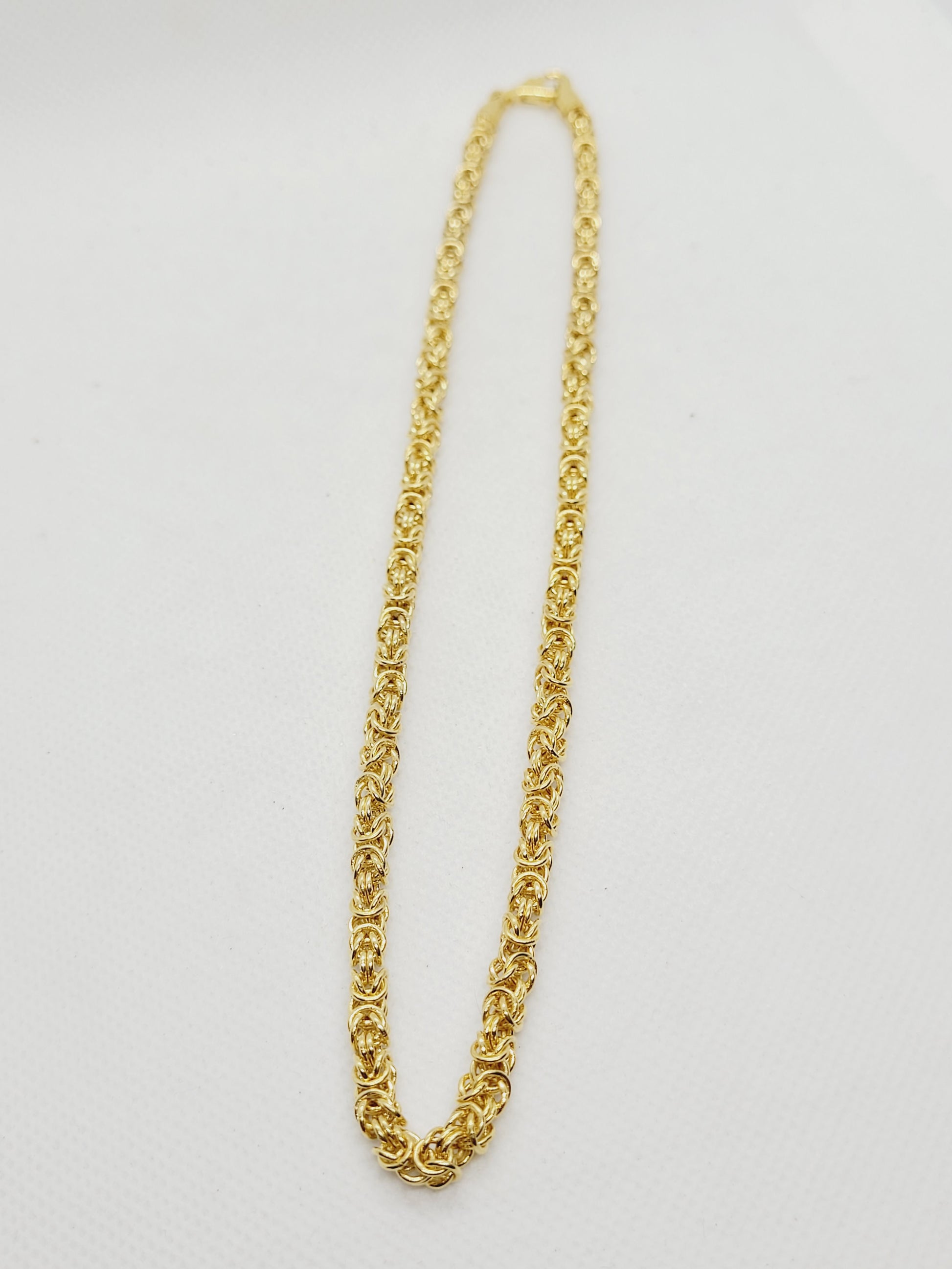 16ÃƒÆ’Ã‚Â¢ÃƒÂ¢Ã¢â‚¬Å¡Ã‚Â¬Ãƒâ€šÃ‚Â Byzantine Chain | 22k Gold-plated 925 Sterling Silver image 4