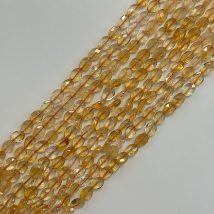 Citrine Faceted Oval Beads image 4