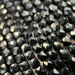 Black Tourmaline Square Beads image 6