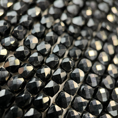 Black Tourmaline Square Beads image 6