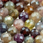 Ruby Sapphire Faceted Round Beads image 1