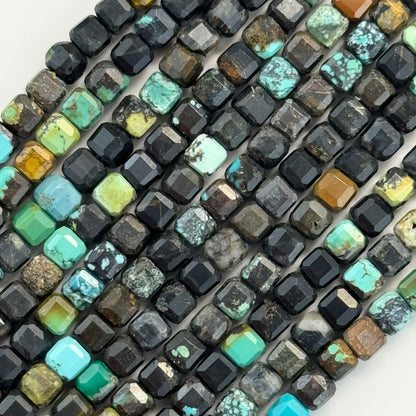 Turquoise Square Beads image 3